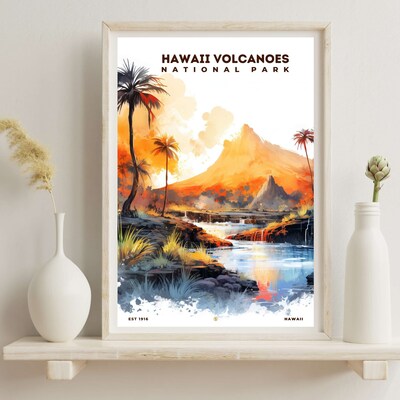 Hawaii Volcanoes National Park Poster, Travel Art, Office Poster, Home Decor | S8 - image6